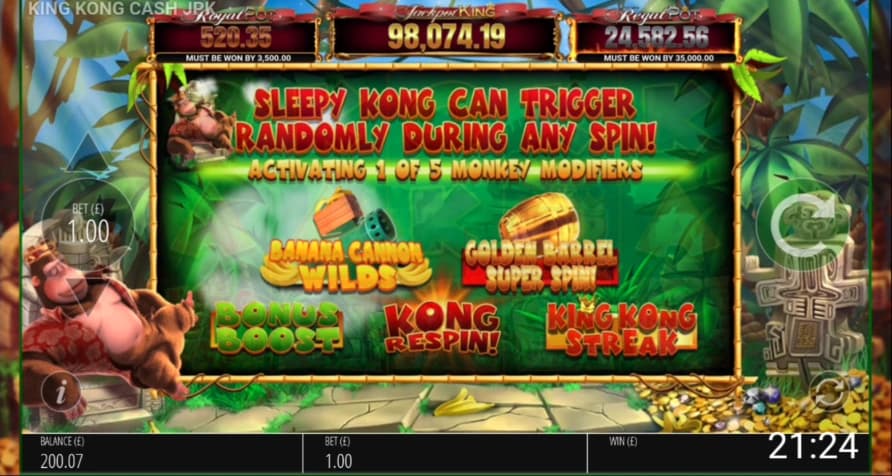 King Kong Cash Jackpot King - Blueprint Gaming